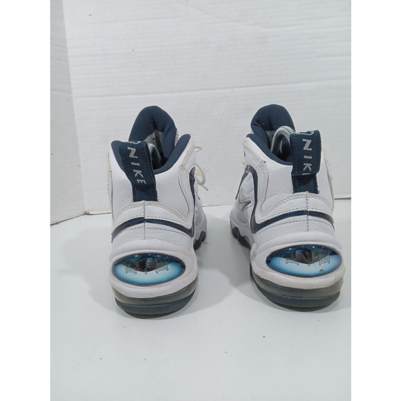 Nike Mens Air Total Max Uptempo Men 9 White Navy Shoes Sneakers SCZ2198-100 - Picture 8 of 16